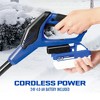 Snow Joe IONMAX Cordless 24-Volt Battery-Powered Lightweight Snow Shovel with 4.0-Ah Battery, Charger, Cover, and Ice Dozer, Blue - image 4 of 4