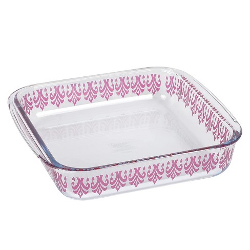 Pyrex Freshlock 2pc Glass Value Pack Rectangle Baking Dish Red : Target