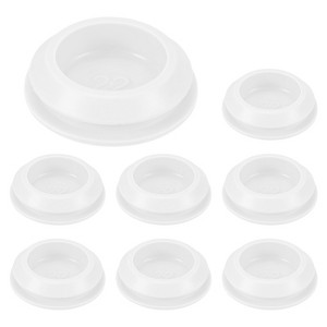 Unique Bargains Silicone Waterproof Durable Shock Absorption Mechanical Fasteners White - 1 of 4