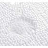 Home Mart Goods White Soft Cozy Plush Chenille Bath Mat Bathroom Rug - 39"x24" - 4 of 4