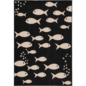 Courtyard CY6012 UV & Stain Resistant Non-Shedding Power Loomed Indoor/Outdoor Rugs - Safavieh - 1 of 4