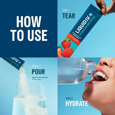 Liquid I.V. Hydration Multiplier Powder Electrolyte Drink Mix Variety Pack - 0.56oz/12ct