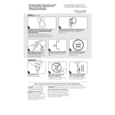 Small Clear Plastic Outdoor Light Clips Value Pack