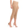 Rekucci Women's Pull-On Mid-Rise Straight-Leg Capri Pants with Tummy Control and Hidden Pocket - 2 of 4