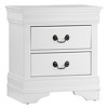 NicBex Wood Nightstand with 2 Drawers,Side Tables with Metal Handle for Bedroom,Living Room - 3 of 4