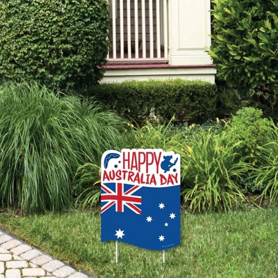 Big Dot of Happiness Australia Day - Outdoor Lawn Sign - G'Day Mate Aussie Party Yard Sign - 1 Piece