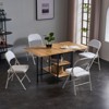 DSVIMOY Outdoor Portable Chairs, 4-Piece Folding Chair, Portable Chair for Convention and Exhibition, Gray, 15.75"*17.72"*30.71" - 4 of 4