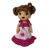 Doll Clothes Superstore Pink Sundress Fits 12 Inch Baby Alive And Little Baby Dolls - 2 of 4
