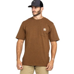 Carhartt Men's Loose Fit Heavyweight Logo Pocket Work T-Shirt - K87WHT - 1 of 4