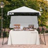EAGLE PEAK 8x8ft Pop Up Canopy with Sidewall, 8x8 Base 6x6 Top - 2 of 4