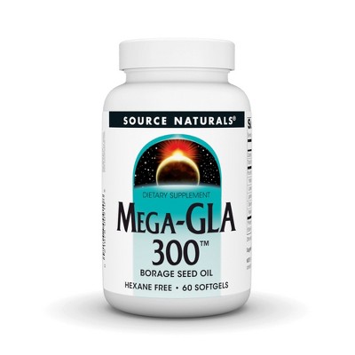 Mega GLA-300 Borage Seed Oil by Source Naturals, Inc.  -  60 Softgel