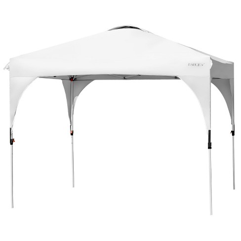 Tangkula Pop-up Canopy Tent 10’ x 10’ Height Adjustable Commercial Instant Canopy w/ Portable Roller Bag Blue/ White/ Grey - image 1 of 4