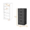 NicBex 5 Drawer Dresser for Bedroom,Modern Style Drawers with Black Handle,Dressers for Kids Room,Living Room,Entry and Hallway - 3 of 4