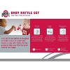 BabyFanatic Wood Rattle 2 Pack - NCAA Ohio State Buckeyes Baby Toy Set - 4 of 4