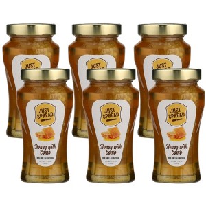 Just Spread Wildflower Honey with Comb - Case of 6/17.6 oz - 1 of 3
