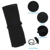 Unique Bargains Handmade Roll-Up Pencil Case Black - 3 of 4