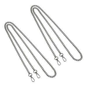 Unique Bargains Alloy Durable Removable Buckles Replacement Purse Chain Strap 2 Pcs - 1 of 4