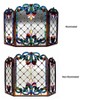 Chloe Lighting Tiffany-Glass 3pcs Folding Victorian Fireplace Screen 44" Wide - 4 of 4