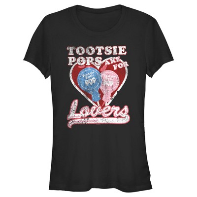 Juniors Womens Tootsie Pop Vintage Pops Are For Lovers T-Shirt