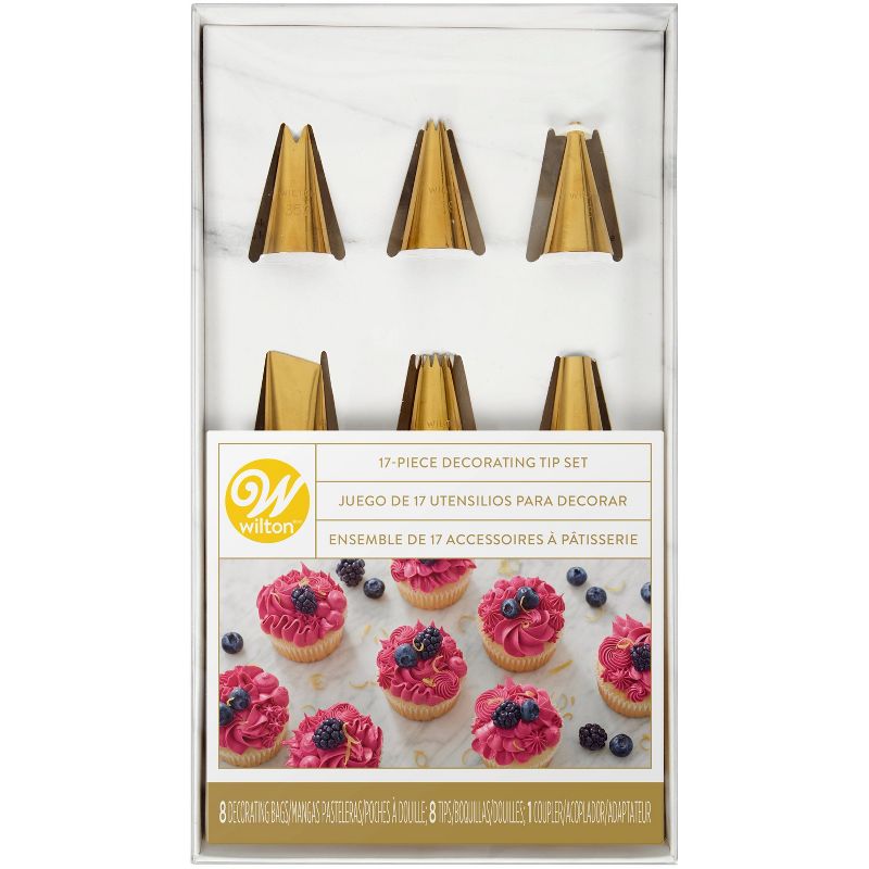 Wilton 17pc Piping Tips and Cake Decorating Supplies Set, 6 of 7