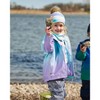 Deux par Deux Girl 3-In-1 Mid-Season Outerwear Set Turquoise and Mauve Gradient - 4 of 4