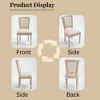 PAGED Folding Dining Chairs Set of 2, Wooden Living Room Chair with Upholstered Seat, Portable Kitchen Chair for Kitchen, Dining Room - 4 of 4