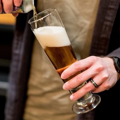 Libbey Stockholm Clear Glass Pilsner Beer Glasses Set of 4