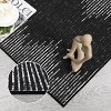 Living Room Rug Washable Bedroom Rugs Neutral Area Rug for Nursery Geometric Striped Carpet Non Slip Stain Resistant Farmhouse Floor Cover White Rug - 4 of 4