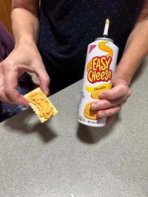 Easy Cheese American Cheese Snack, 8 oz Cans (Pack of 12)