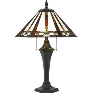 Cal Lighting 60W X 2 Tiffany Table Lamp - 1 of 3
