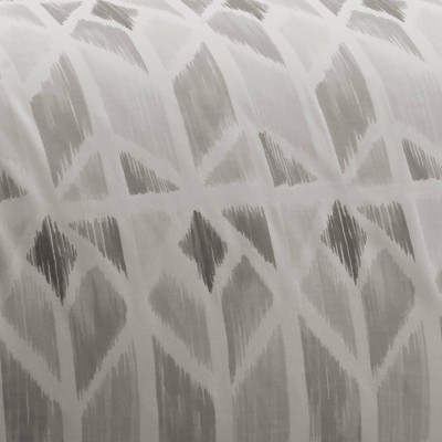 Grayson Twin Gray Cotton Ikat Duvet Cover Set