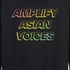 Women's - Instant Message - Amplify Asian Voices Lightweight French Terry Wide Neck Long Sleeve Graphic Shirt - 2 of 4