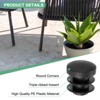 Unique Bargains Durable Plastic Multipurpose Use Mechanical Fasteners 30 Pcs Black - 2 of 4