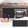 VEVOR Garage Door Screen for Winter, 18x7FT, Garage Door Insulation Kit, Magnetic Thermal Insulated Door Curtain with 300D Oxford Fabric, Black - 3 of 4