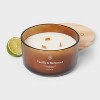 3-Wick Amber Glass Wooden Wick Vanilla and Bergamot Jar Candle 20oz - Threshold™ - 3 of 3