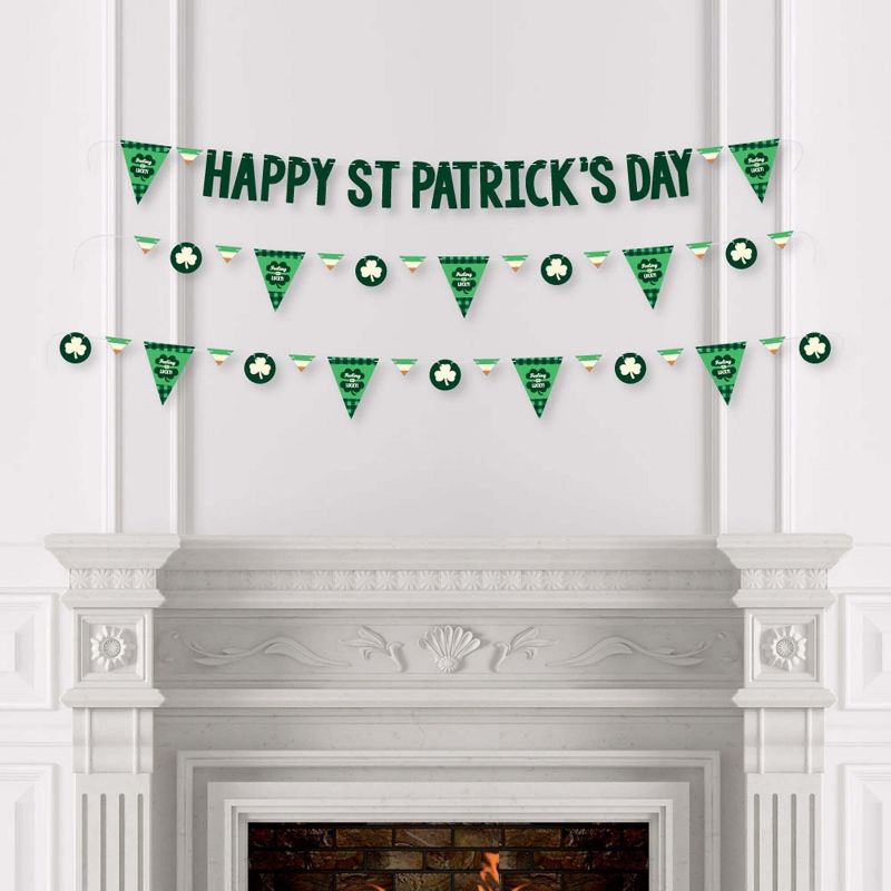 Big Dot of Happiness St. Patrick's Day - Saint Paddy's Day Party Letter Banner Decoration - 36 Banner Cutouts & Happy St. Patrick's Day Banner Letters, 3 of 8