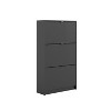 HomeStock Drawer Shoe Cabinet, Black Matte - 2 of 4