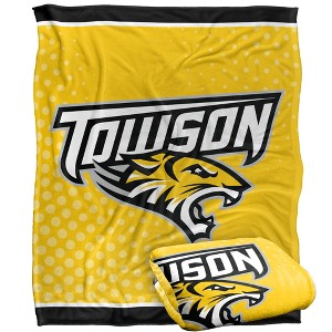 Towson University Logo Dots Silky 50x60 Blanket, 1 Sided 50x60 - 1 of 4