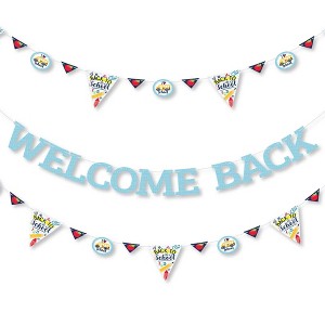 Big Dot of Happiness Back to School - First Day of School Classroom Letter Banner Decoration - 36 Banner Cutouts and Welcome Back Banner Letters - 1 of 4