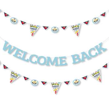 Big Dot of Happiness Back to School - First Day of School Classroom Letter Banner Decoration - 36 Banner Cutouts and Welcome Back Banner Letters