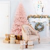 Resenkos 7ft  Artificial Christmas Tree Hinged Full Fir Tree with  Metal Stand - 2 of 4