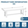 Hyleory HDPE Outdoor Patio Dining Bench - Durable & Weather Resistant Simple Stool - 4 of 4