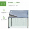 Large Chicken Coop Metal Chicken Run with Waterproof and Anti-UV Cover, Spire Shaped Walk-in Fence Cage, 1.3" Tube Diameter, 9.8' x 19.7' x 6.4' - 4 of 4