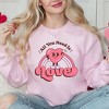 Simply Sage Market Women's Graphic Sweatshirt All You Need Is Love Heart Rainbow - 2 of 3