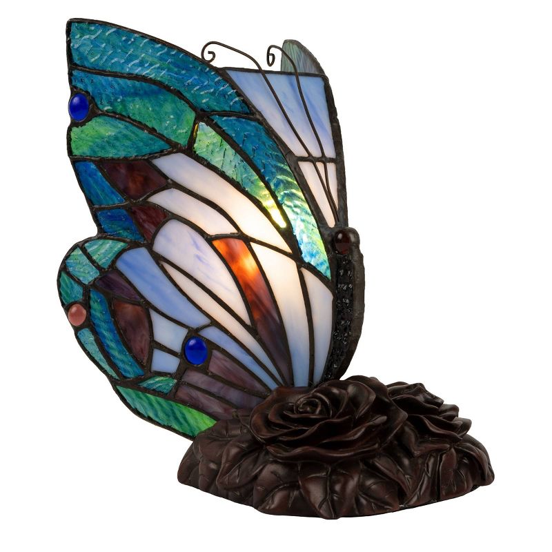 Tiffany Style Butterfly Lamp (Includes LED Light Bulb), 1 of 6