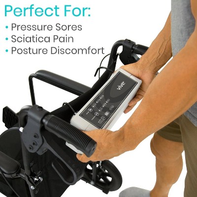 Vive Half Size Blue Alternating Pressure Seat Cushion with Air Pump
