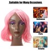 Unique Bargains Women Synthetic Fibre Curly Human Hair Wigs 14" with Wig Cap - 2 of 4