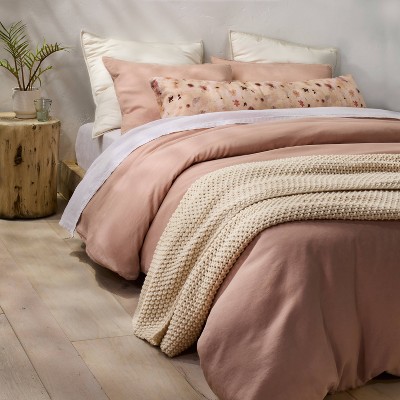 Chunky Knit Full/Queen Bed Blanket - Thumbnail 2