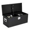 Black 36 Inch Aluminum Truck Bed Tool Box ¨C Heavy Duty Diamond Plate Storage with Lock, Keys & Sliding Shelf for Van/Trailer/Pickup - 2 of 4