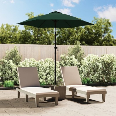 vidaXL Parasol Green 78.7"x83.1" Aluminum